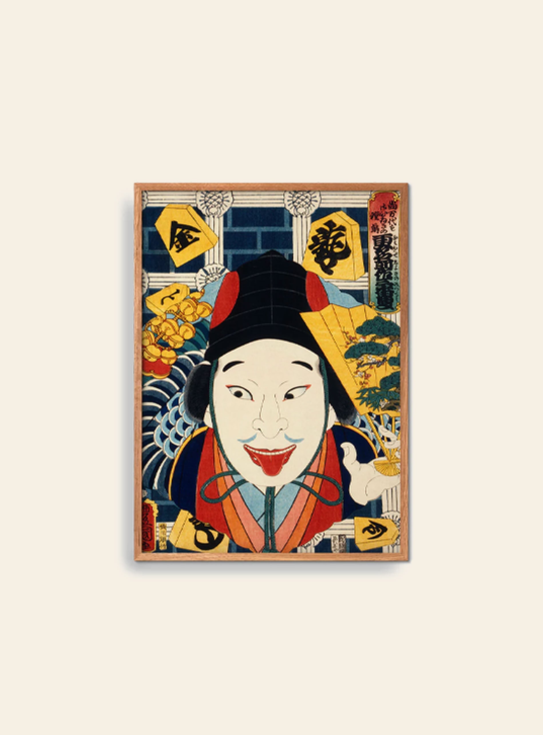 Empty Wall Toyohara Kunichika Portraits of an Actor Poster (30x40)