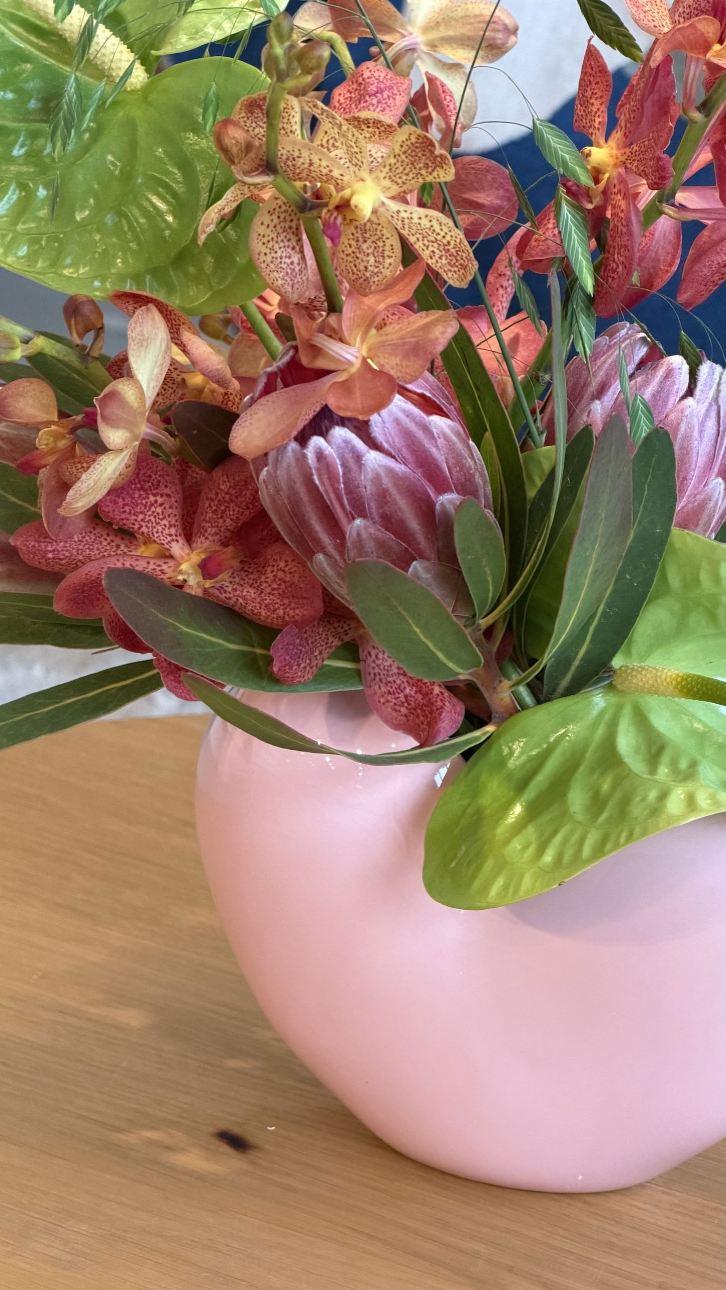 Fibre Flowers x Stacked Store Love Letter Vase Arrangement (Delivery on Sunday 10 May)