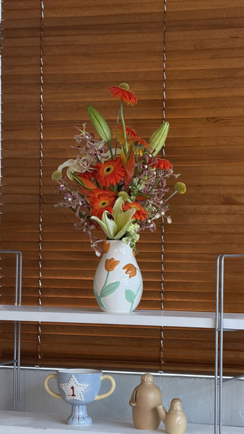 Fibre Flowers x Stacked Store Warm Days Ahead Vase Arrangement (Delivery on Saturday 9 May)