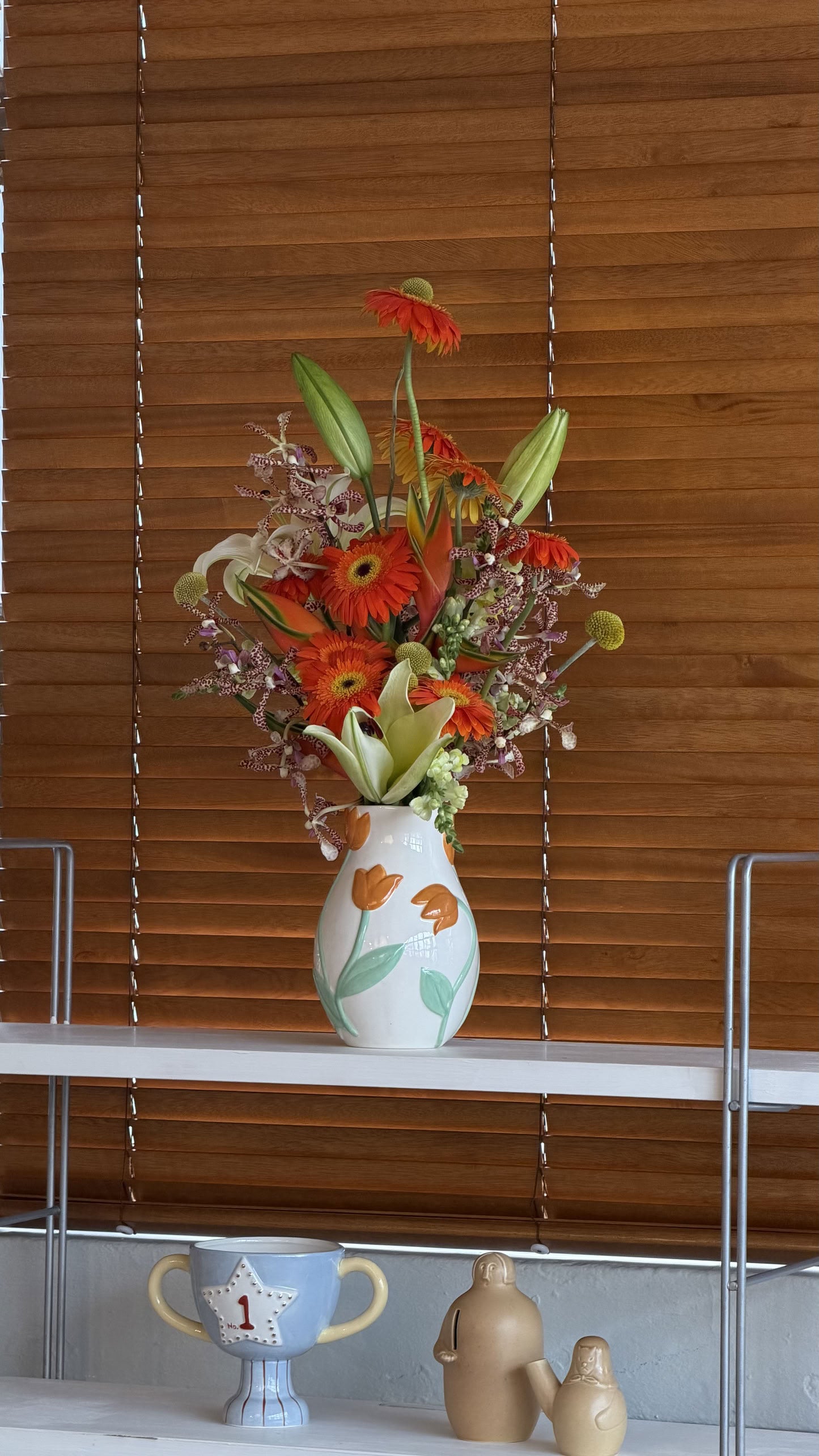 Fibre Flowers x Stacked Store Warm Days Ahead Vase Arrangement (Delivery on Sunday 10 May)