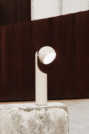 Fine Lumens MONO Portable Reading Lamp Beige