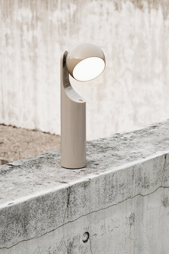Fine Lumens MONO Portable Reading Lamp Beige