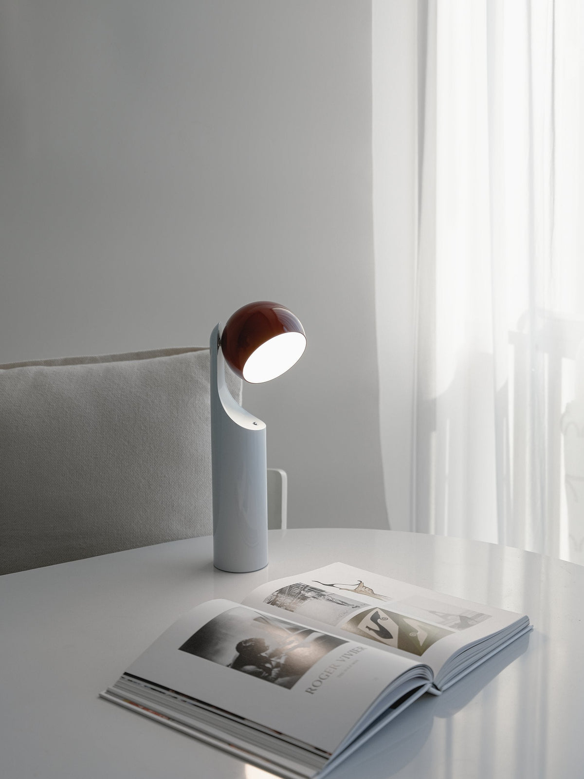 Fine Lumens MONO Portable Reading Lamp Rust/Sky