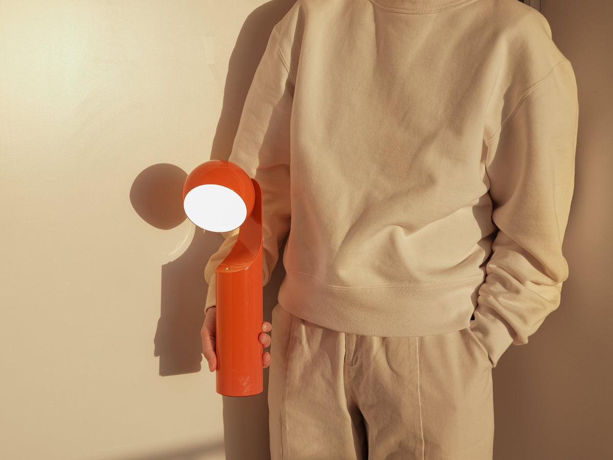 Fine Lumens MONO Portable Reading Lamp Tangerine