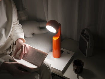 Fine Lumens MONO Portable Reading Lamp Tangerine