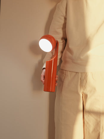 Fine Lumens MONO Portable Reading Lamp Tangerine