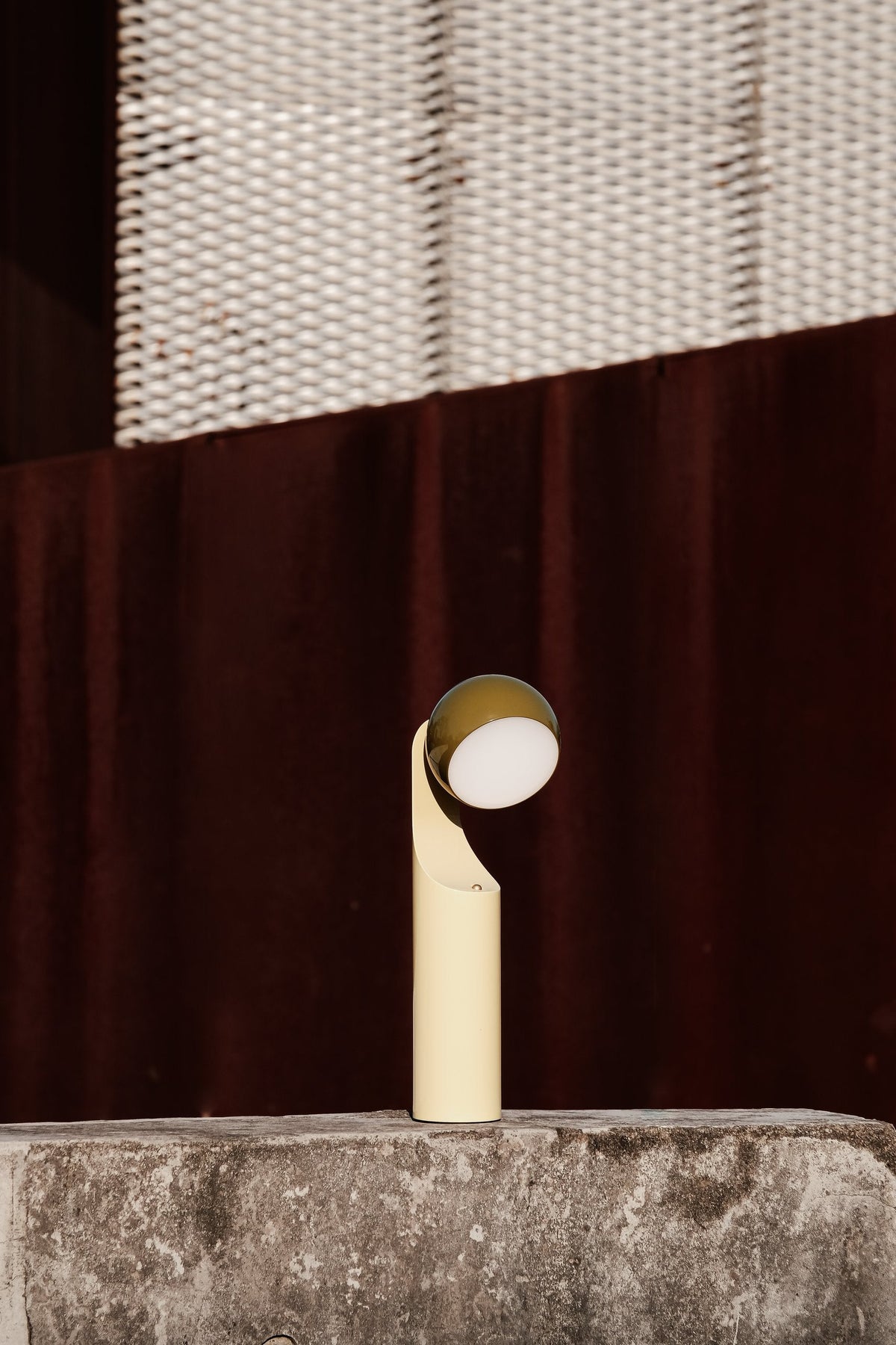 Fine Lumens MONO Portable Reading Lamp Verde Olive/Natural Yellow