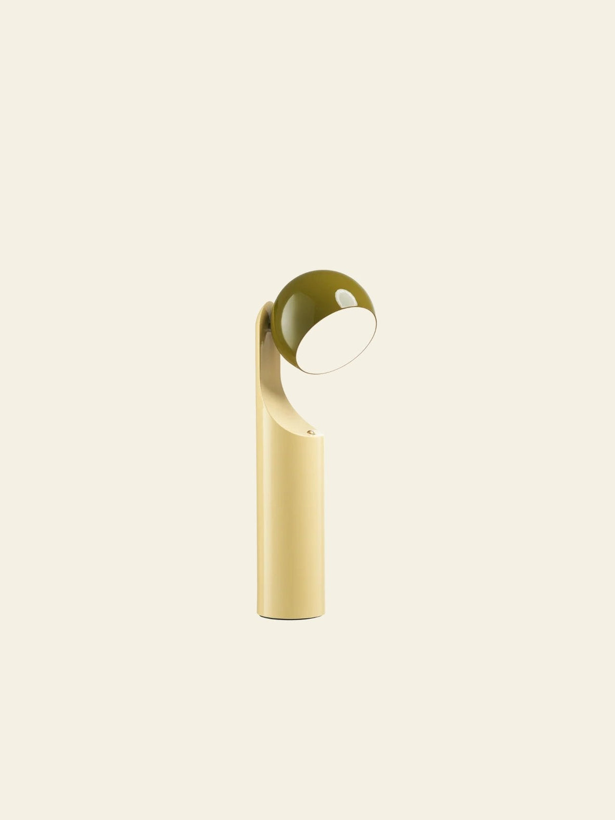 Fine Lumens MONO Portable Reading Lamp Verde Olive/Natural Yellow