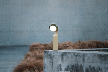 Fine Lumens MONO Portable Reading Lamp Verde Olive/Natural Yellow