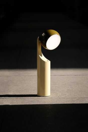 Fine Lumens MONO Portable Reading Lamp Verde Olive/Natural Yellow
