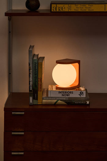 Fine Lumens PLAT MAX Table Lamp Flame Orange