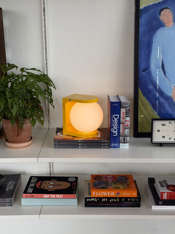 Fine Lumens PLAT MAX Table Lamp Sunshine Yellow