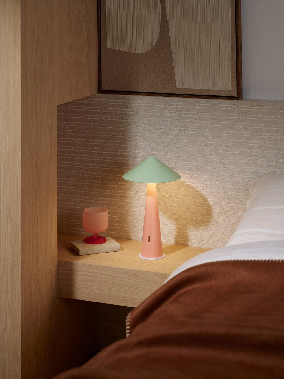 Fine Lumens Tipsy Portable Lamp Matcha/Guava