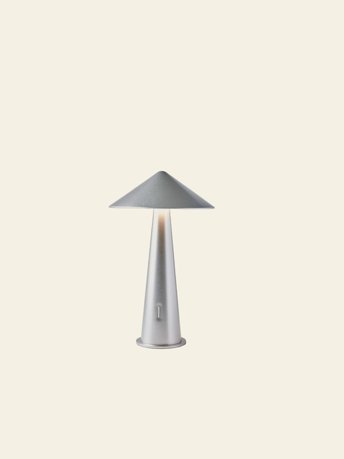 Fine Lumens Tipsy Portable Lamp Matte Silver