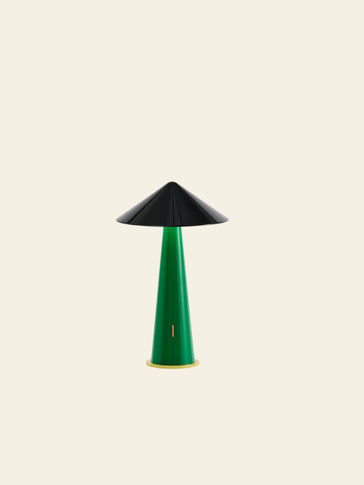 Fine Lumens Tipsy Portable Lamp Rich Black/Emerald Green
