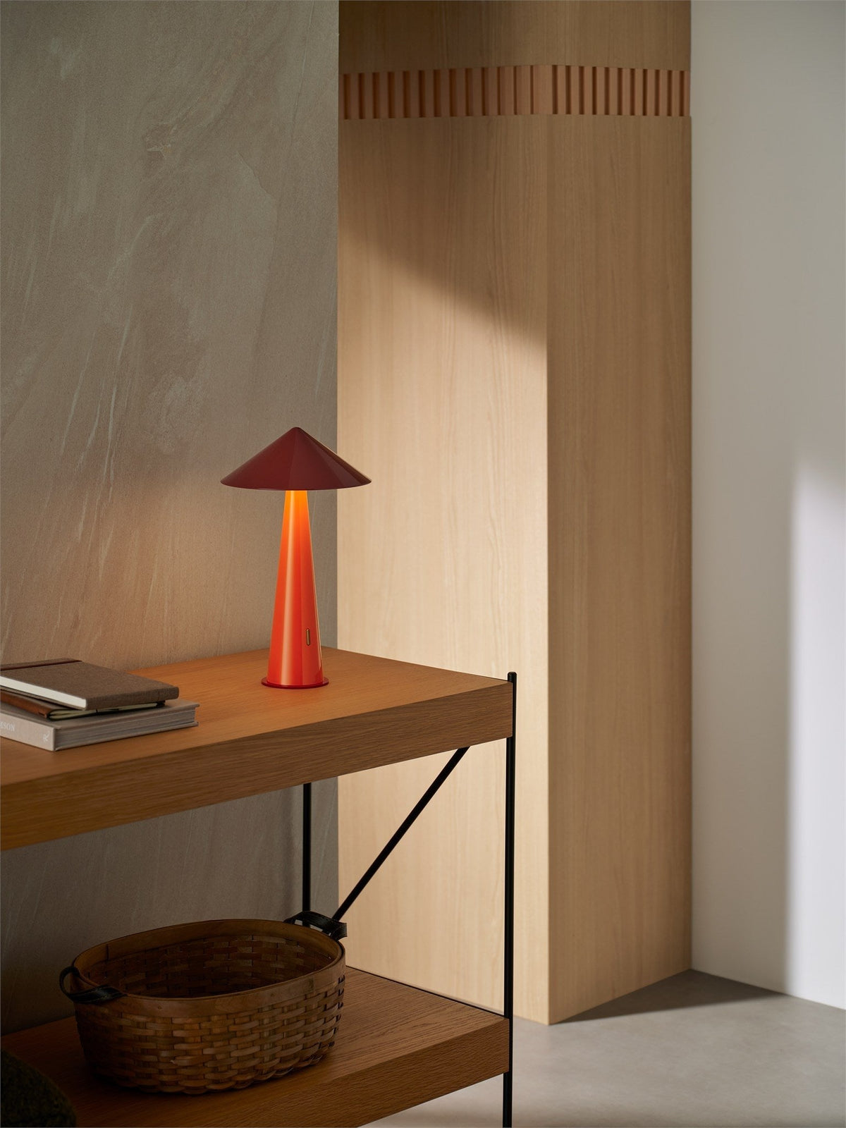 Fine Lumens Tipsy Portable Lamp Rustic Red/Orange