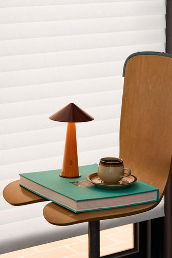 Fine Lumens Tipsy Portable Lamp Rustic Red/Orange
