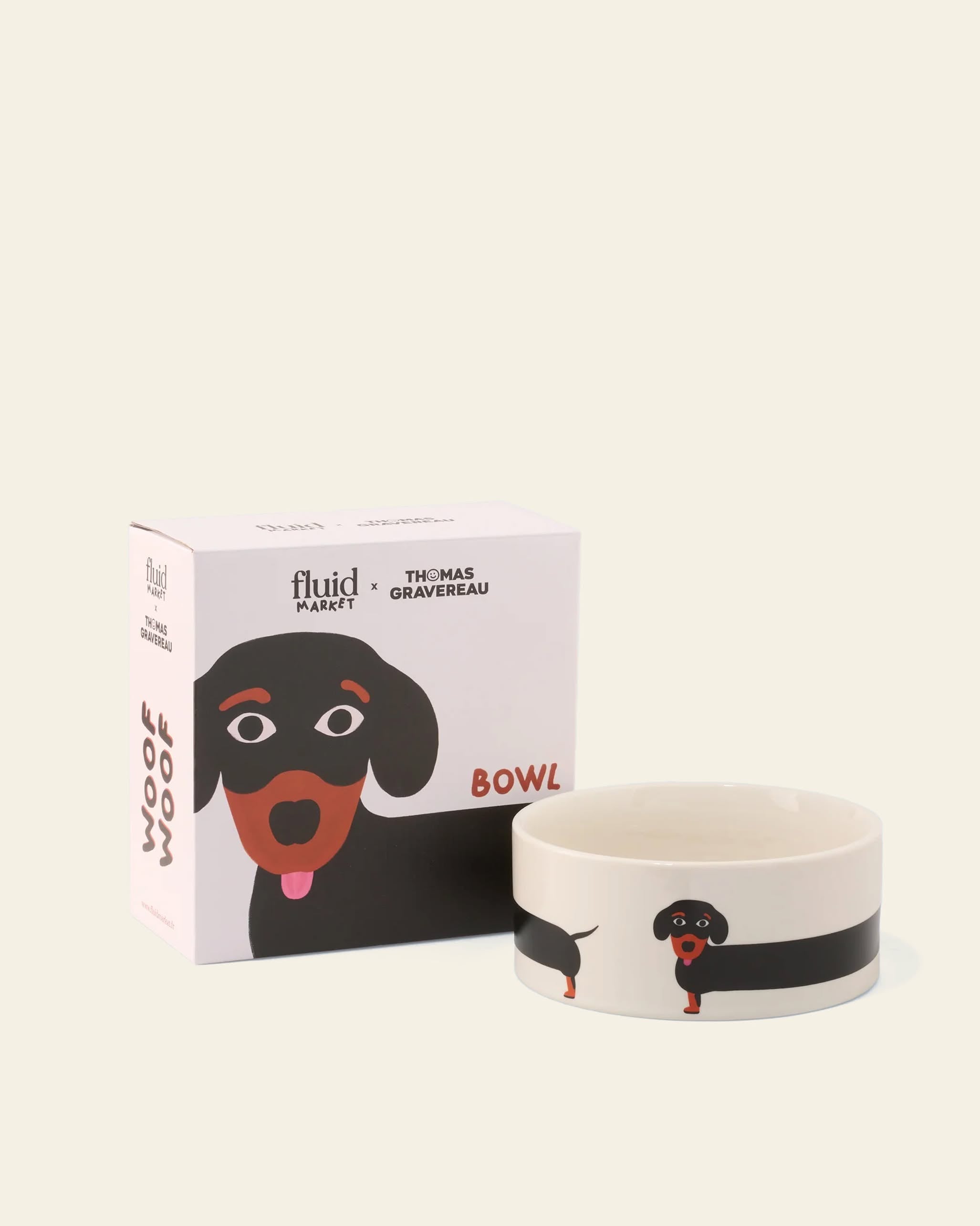 Fluid Market Dachshund Bowl