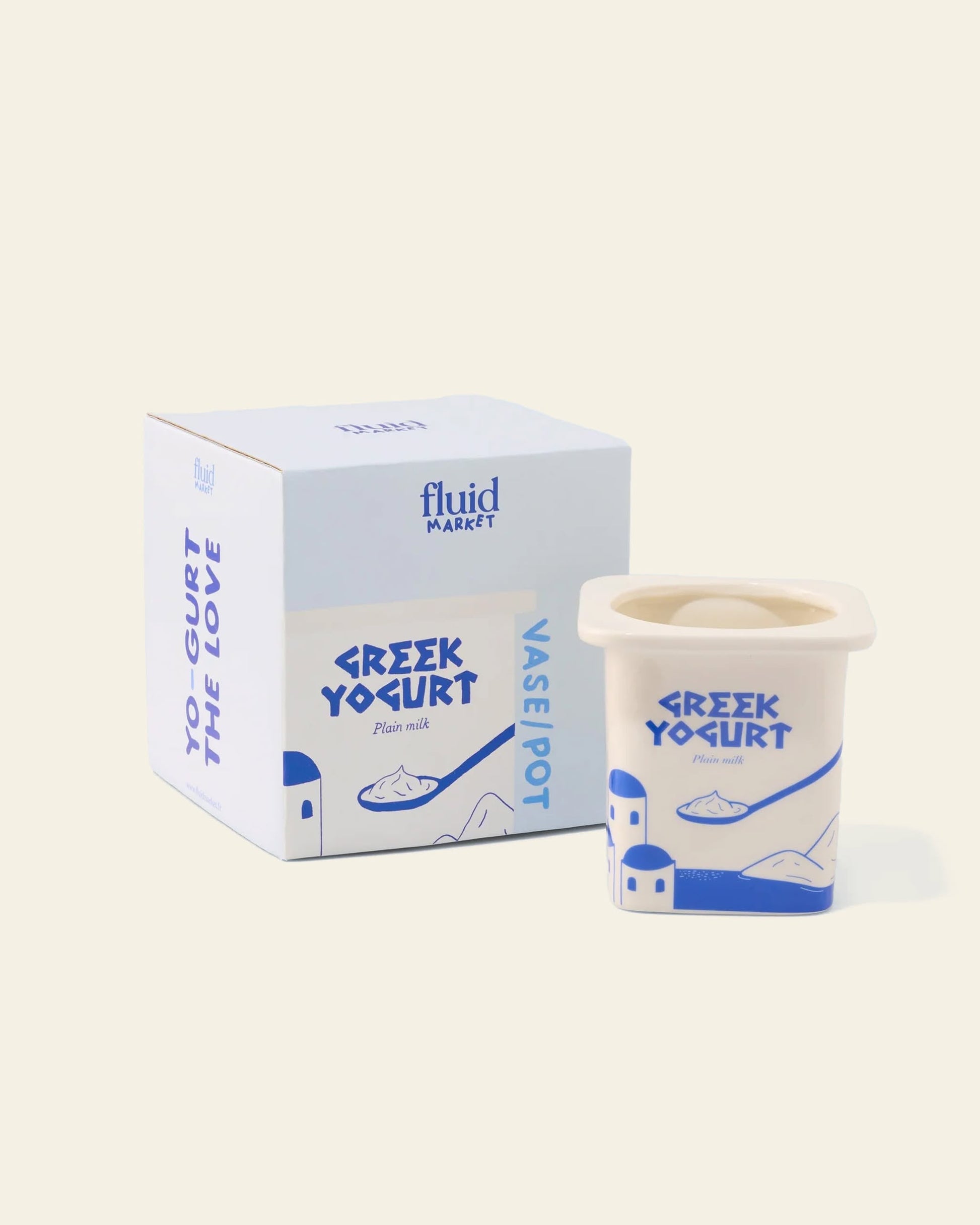 Fluid Market Greek Yogurt Vase