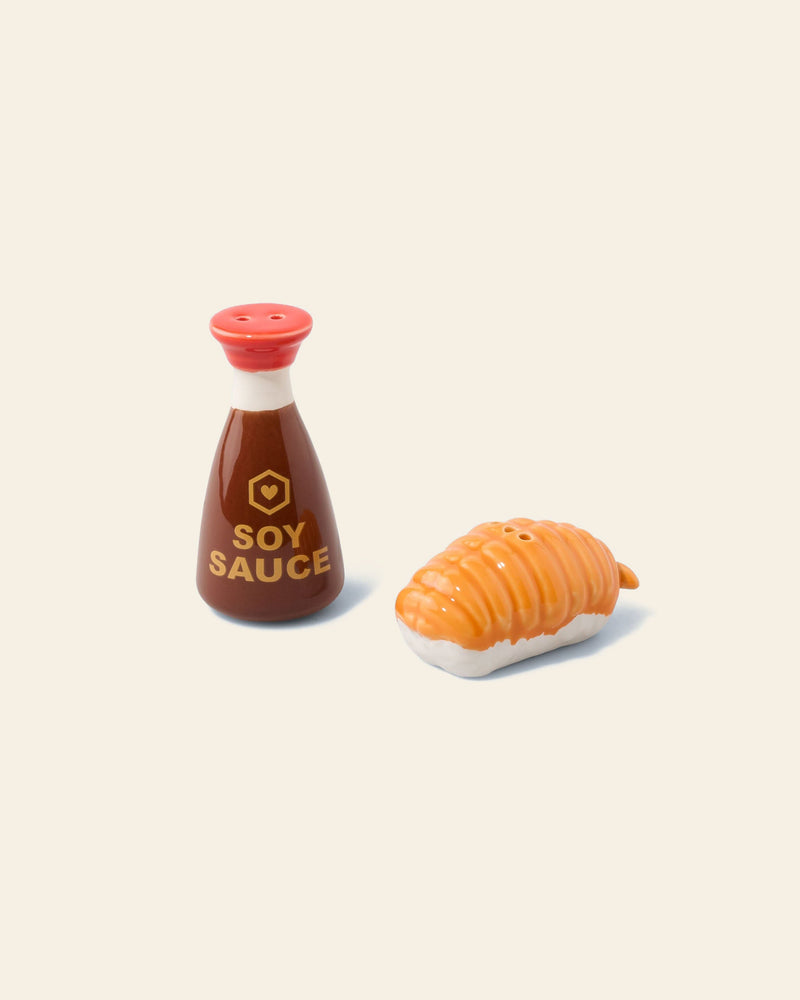 Fluid Market Sushi & Soy Sauce Salt and Pepper Set