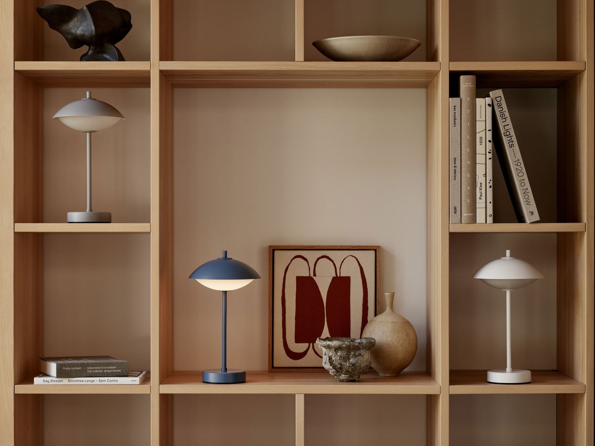 Fritz Hansen Clam Portable Lamp Nine Grey