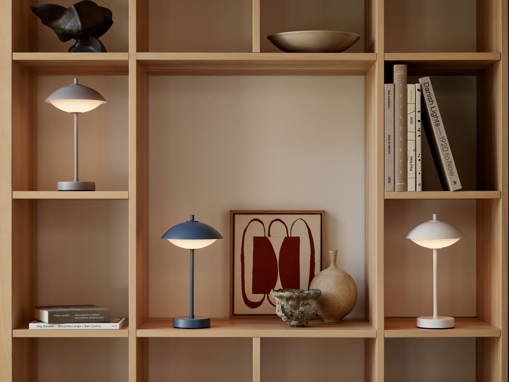 Fritz Hansen Clam Portable Lamp Nine Grey