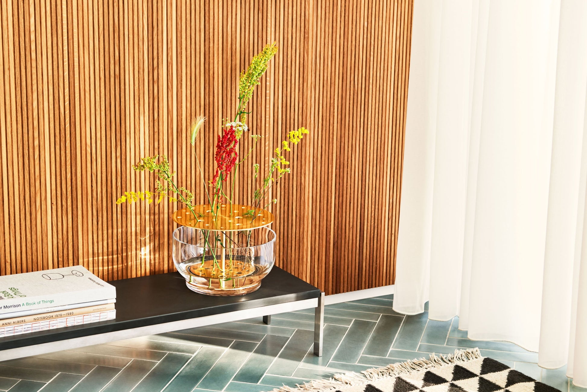 Fritz Hansen Ikebana Vase Large Brass Plated