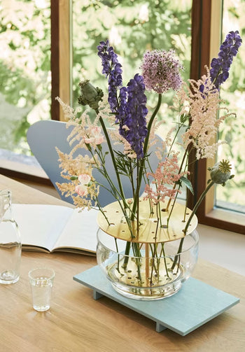 Fritz Hansen Ikebana Vase Large Brass Plated