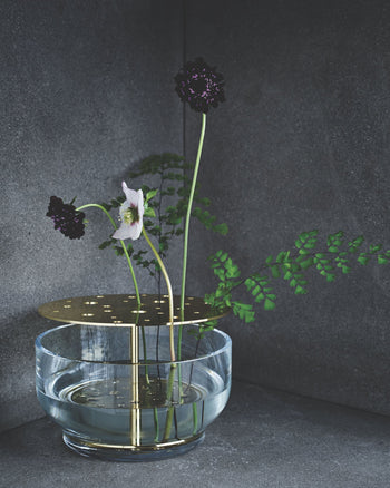 Fritz Hansen Ikebana Vase Large Brass Plated