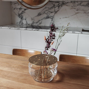 Fritz Hansen Ikebana Vase Large Brushed Stainless Steel
