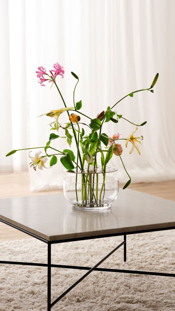 Fritz Hansen Ikebana Vase Large Brushed Stainless Steel