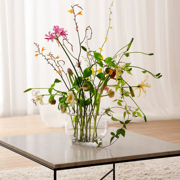 Fritz Hansen Ikebana Vase Large Brushed Stainless Steel