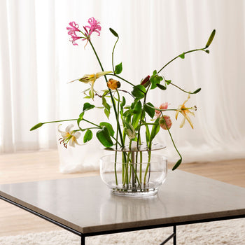 Fritz Hansen Ikebana Vase Large Brushed Stainless Steel