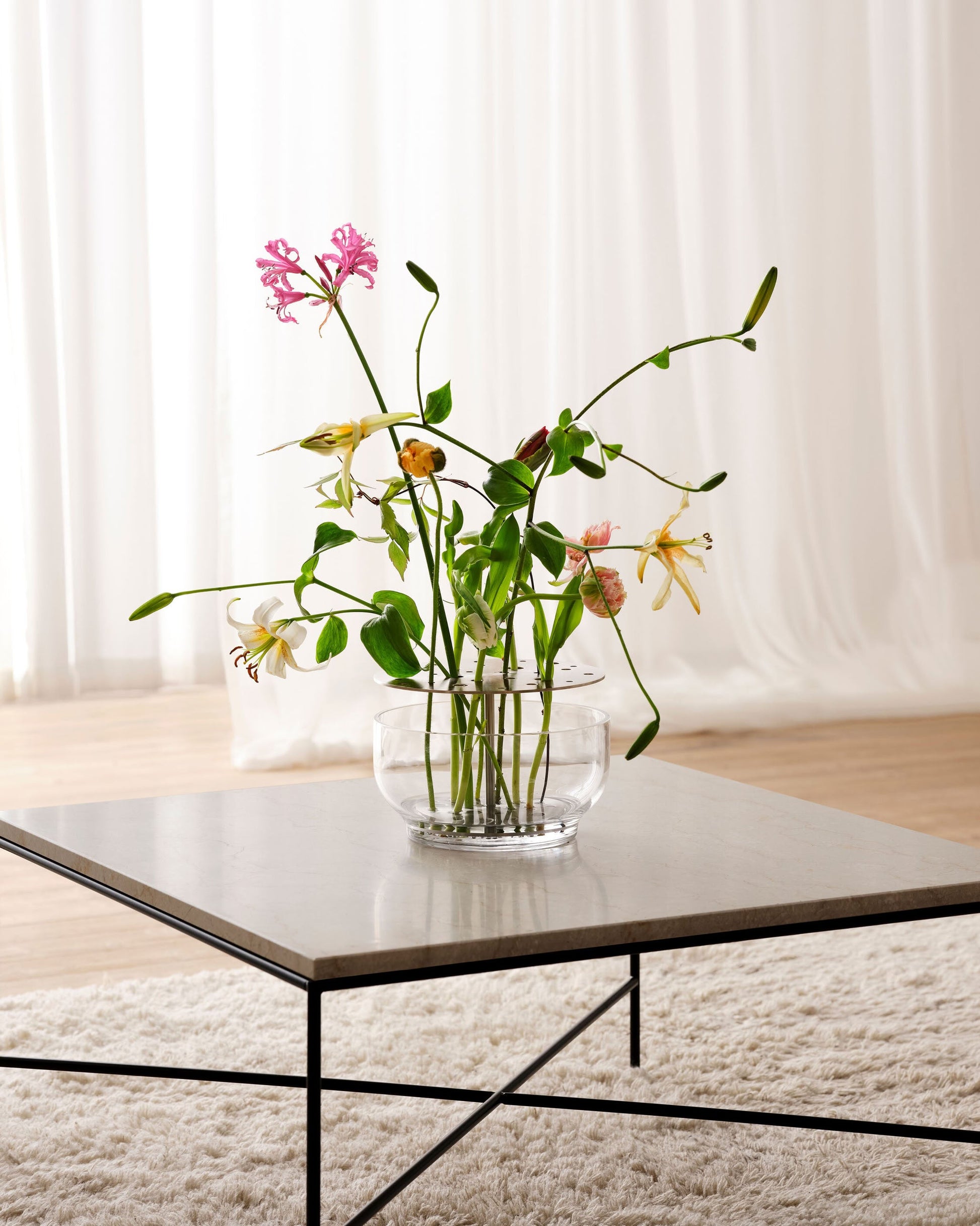 Fritz Hansen Ikebana Vase Large Brushed Stainless Steel