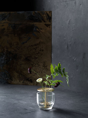 Fritz Hansen Ikebana Vase Small Brass Plated