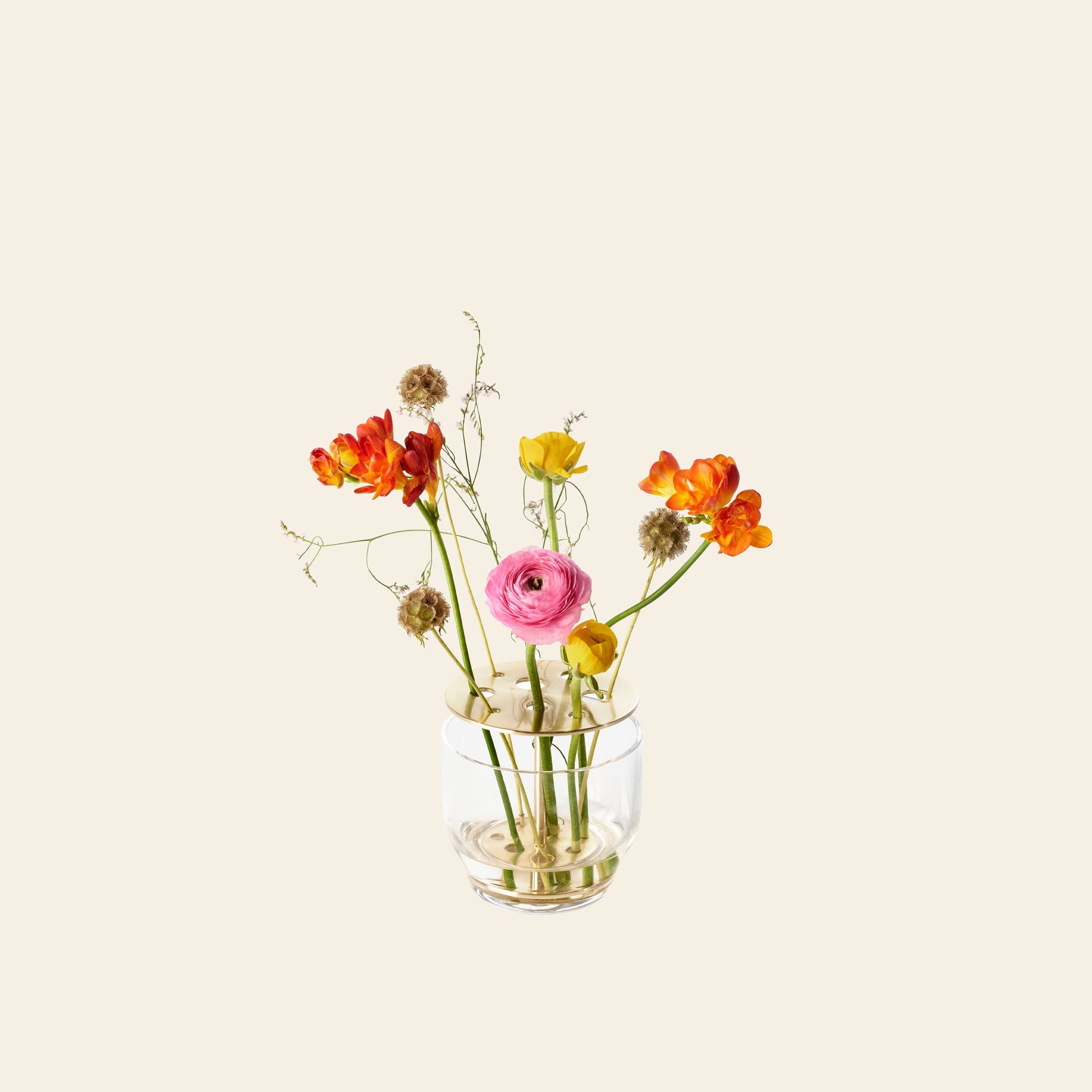 Fritz Hansen Ikebana Vase Small Brass Plated