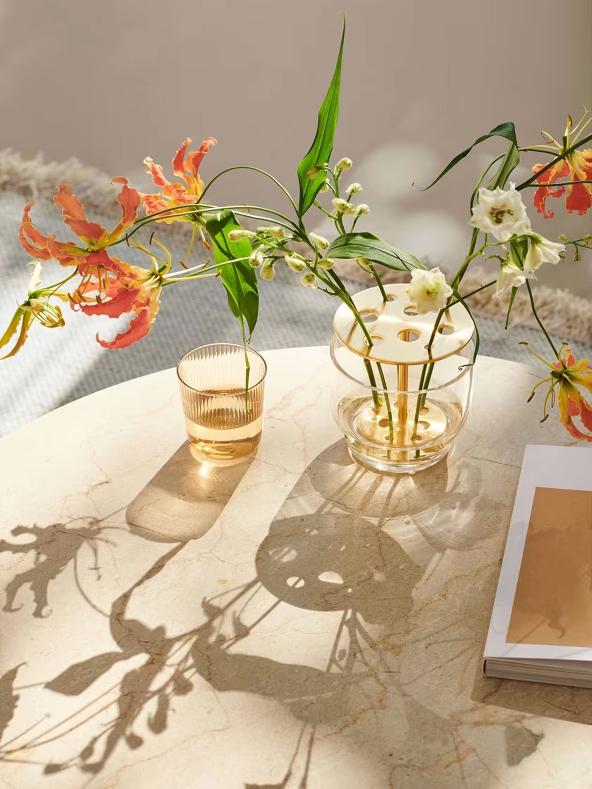 Fritz Hansen Ikebana Vase Small Brass Plated