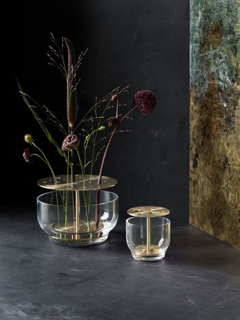 Fritz Hansen Ikebana Vase Small Brass Plated