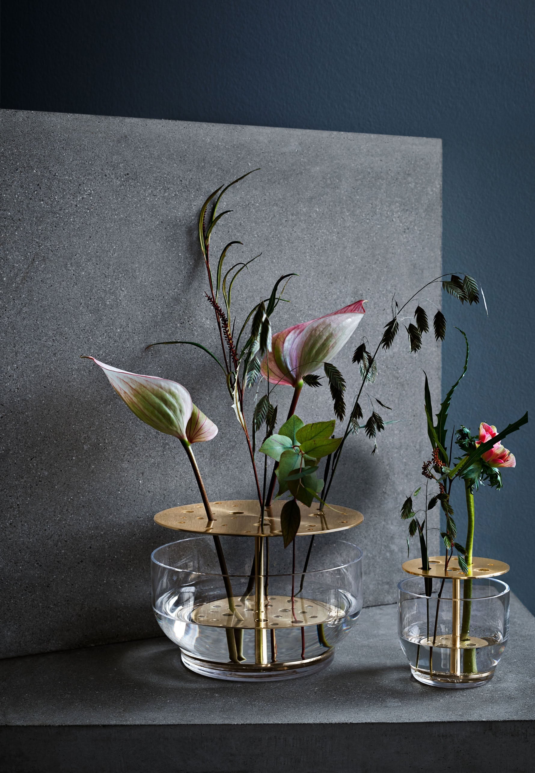 Fritz Hansen Ikebana Vase Small Brass Plated