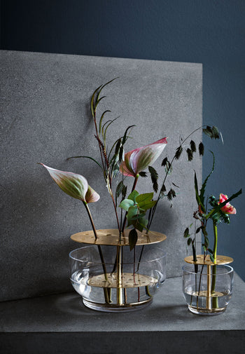 Fritz Hansen Ikebana Vase Small Brass Plated