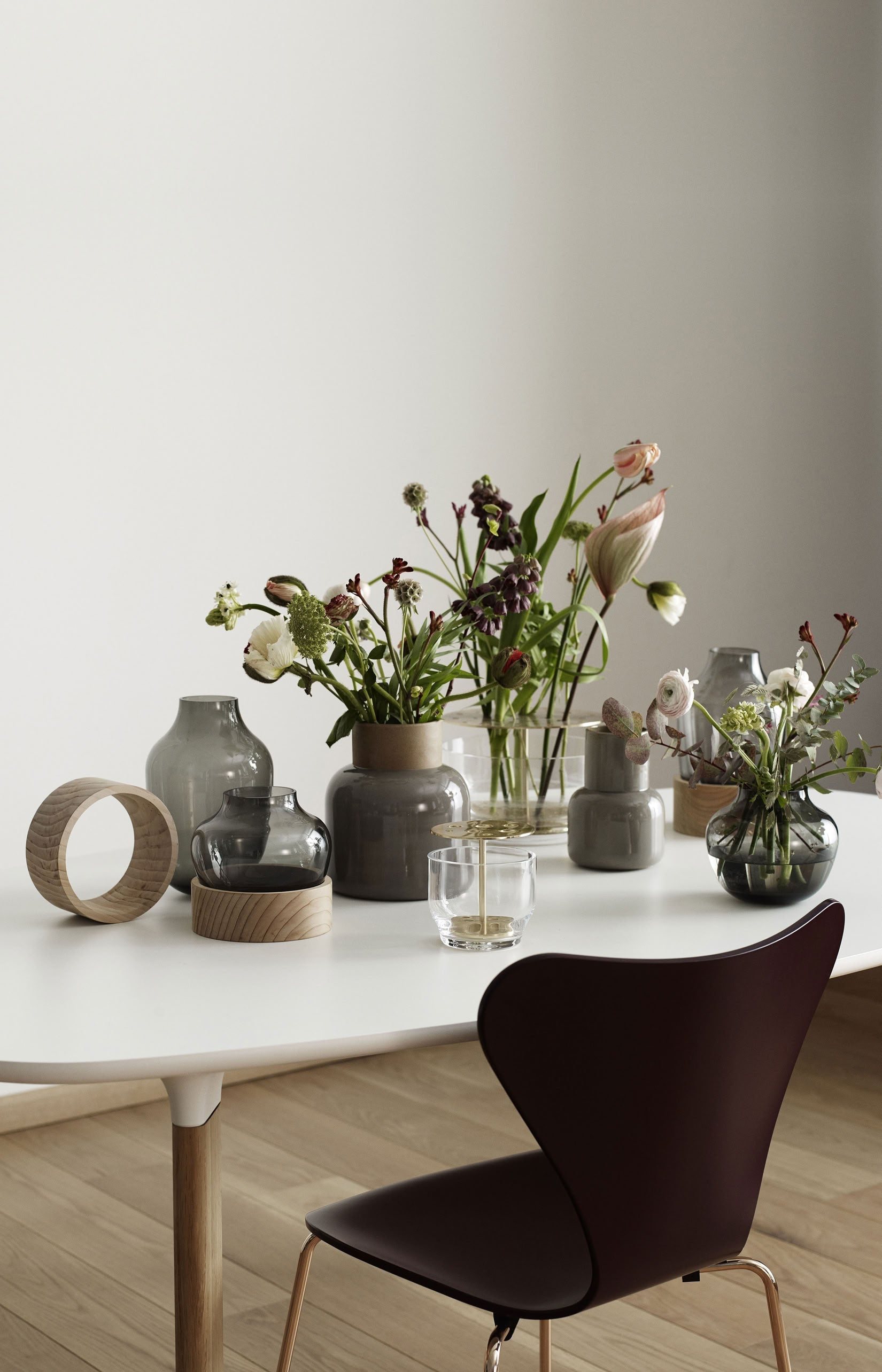 Fritz Hansen Ikebana Vase Small Brass Plated