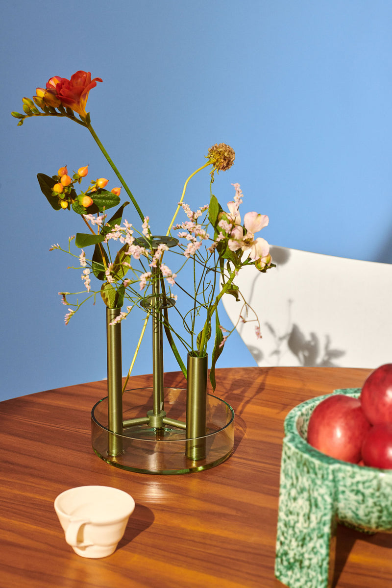 Fritz Hansen Ikeru High Vase - Forest Green