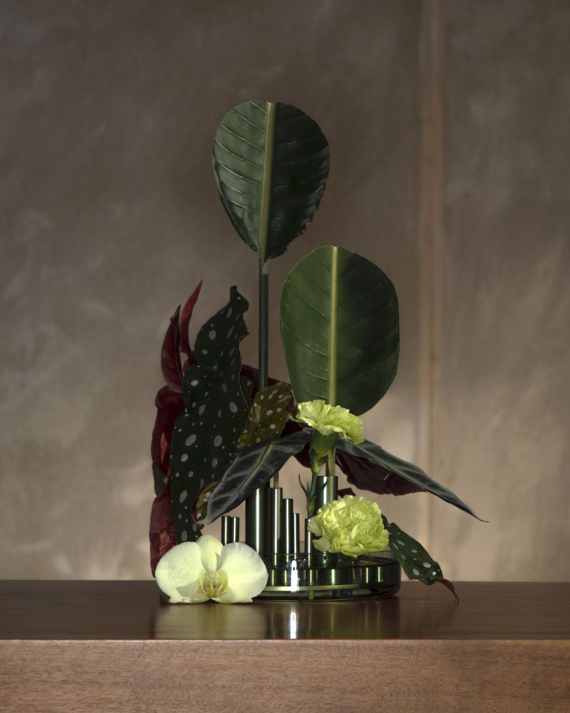 Fritz Hansen Ikeru Low Vase Forest Green