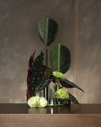 Fritz Hansen Ikeru Low Vase Forest Green
