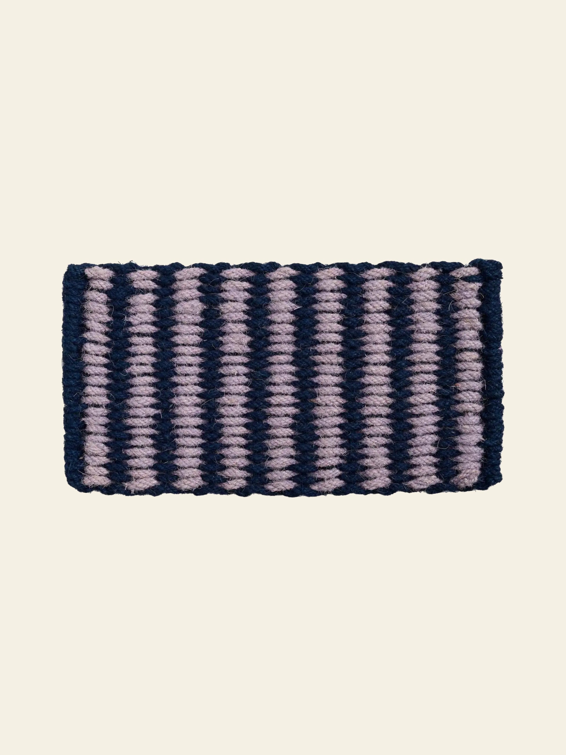 HAY Coco Door Mat Stripe Wide Lavender/Navy