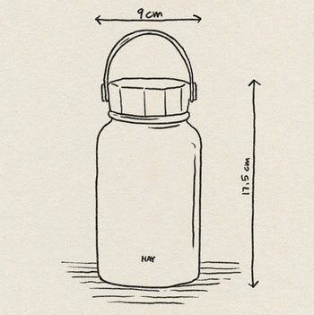 Hay Mono Thermal Bottle Sky Blue