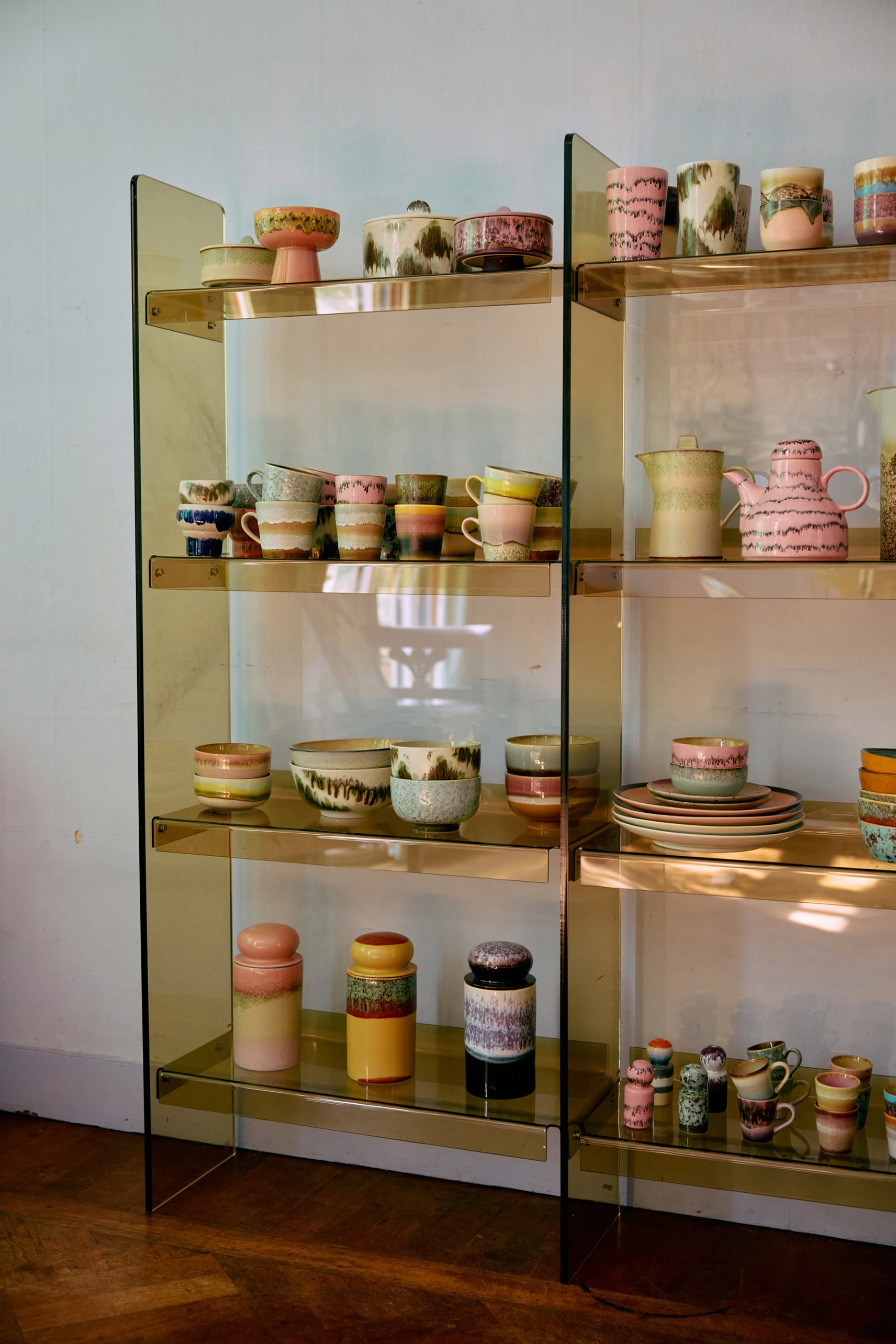 HKLIVING 70s Ceramics: Americano Mugs, Set of 4 - Stacked Store