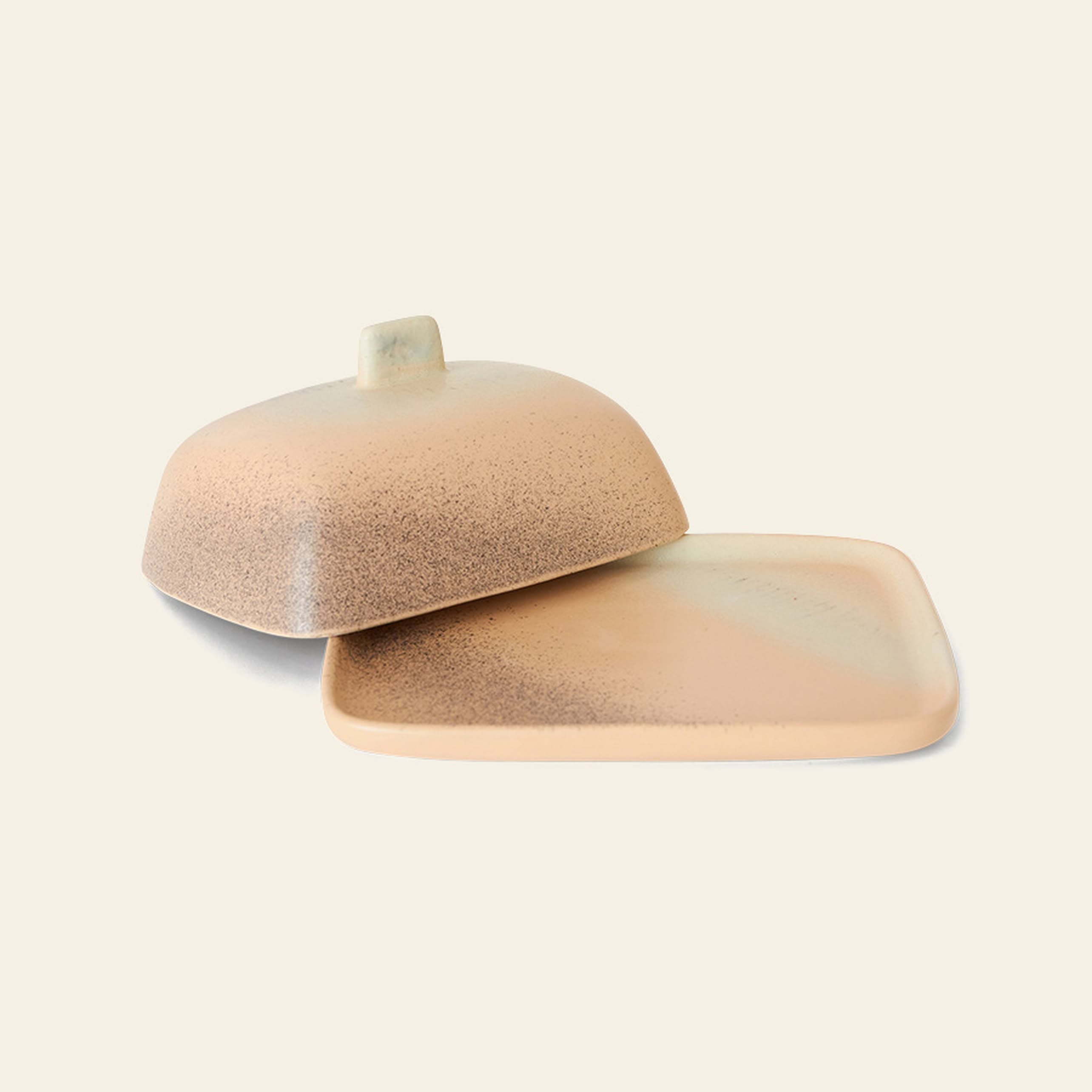 HKLIVING 70s Ceramics: Butter Dish - Breeze