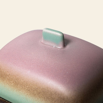 HKLIVING 70s Ceramics Butter Dish Mercury