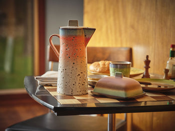 HKLIVING 70s Ceramics Butter Dish Mercury